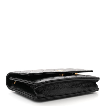 Chanel Caviar Quilted Wallet On Chain WOC Black 4 of 14