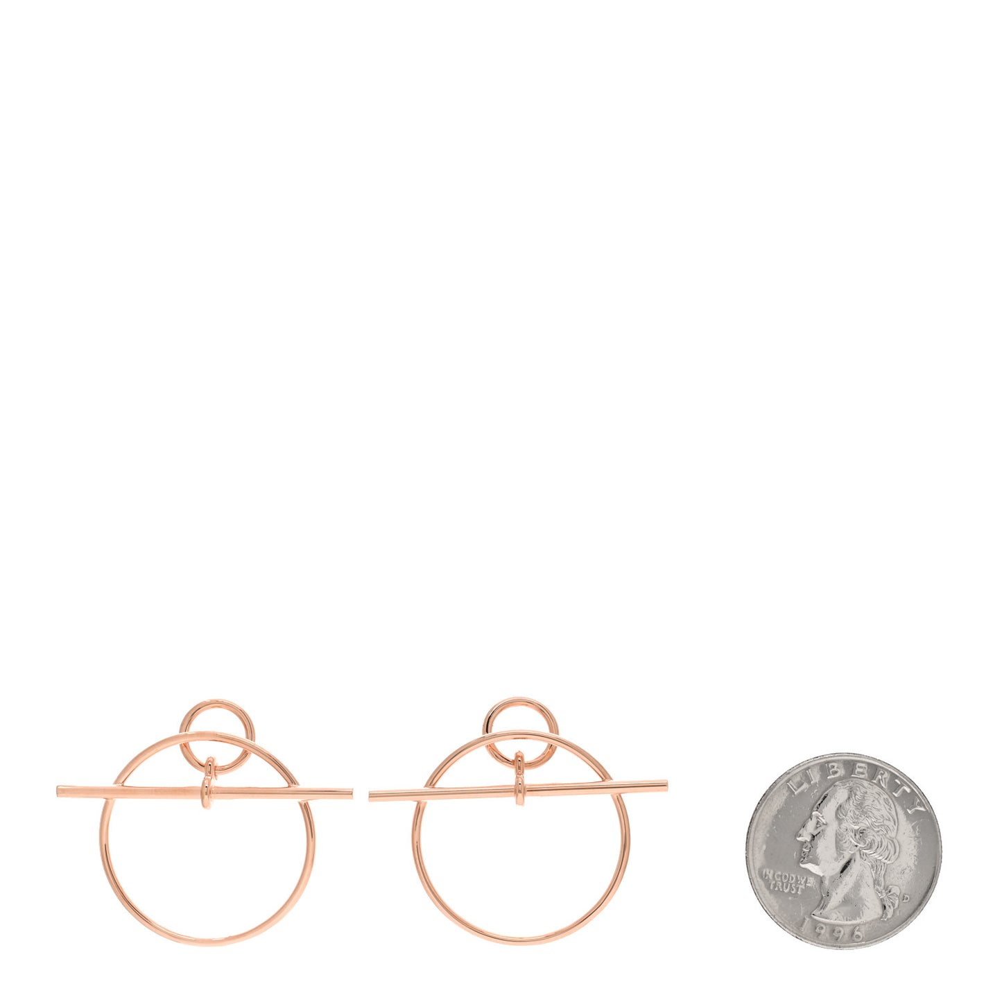 18K Rose Gold PM Loop Earrings