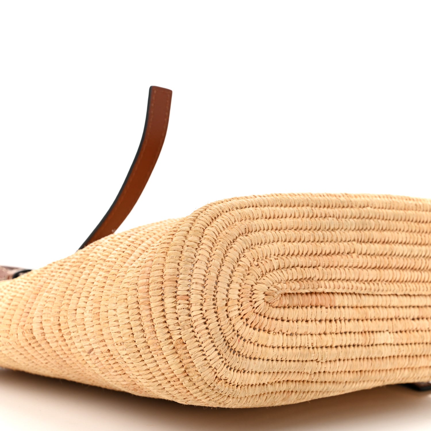 Loewe Raffia Small Square Basket Tote Bag Natural Tan 8 of 10