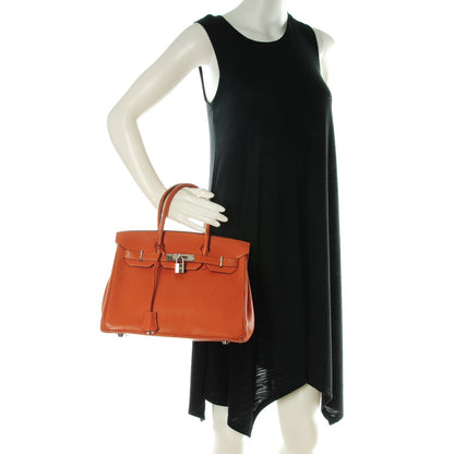 Hermes Chevre de Coromandel Birkin 30 Potiron 2 of 28
