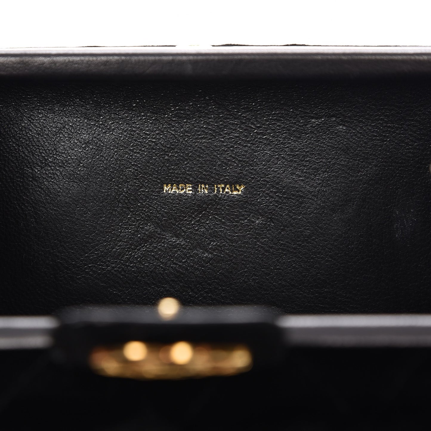 Quilted Velvet Clutch Black
