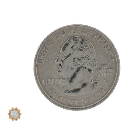 Christian Dior 18K Yellow Gold Diamond Mimirose Single Earring 2 of 4