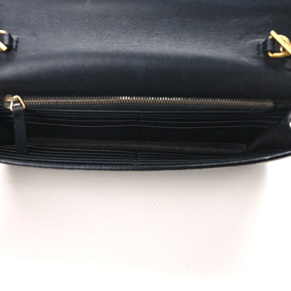 Gucci GG Supreme Monogram Mini Peony Pearly Wallet on Chain Black 5 of 13