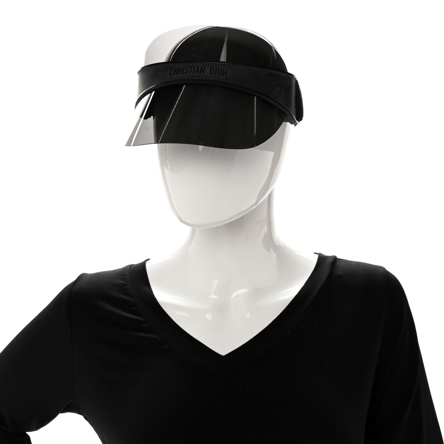 Mirrored DiorClubV1U Sun Visor Black