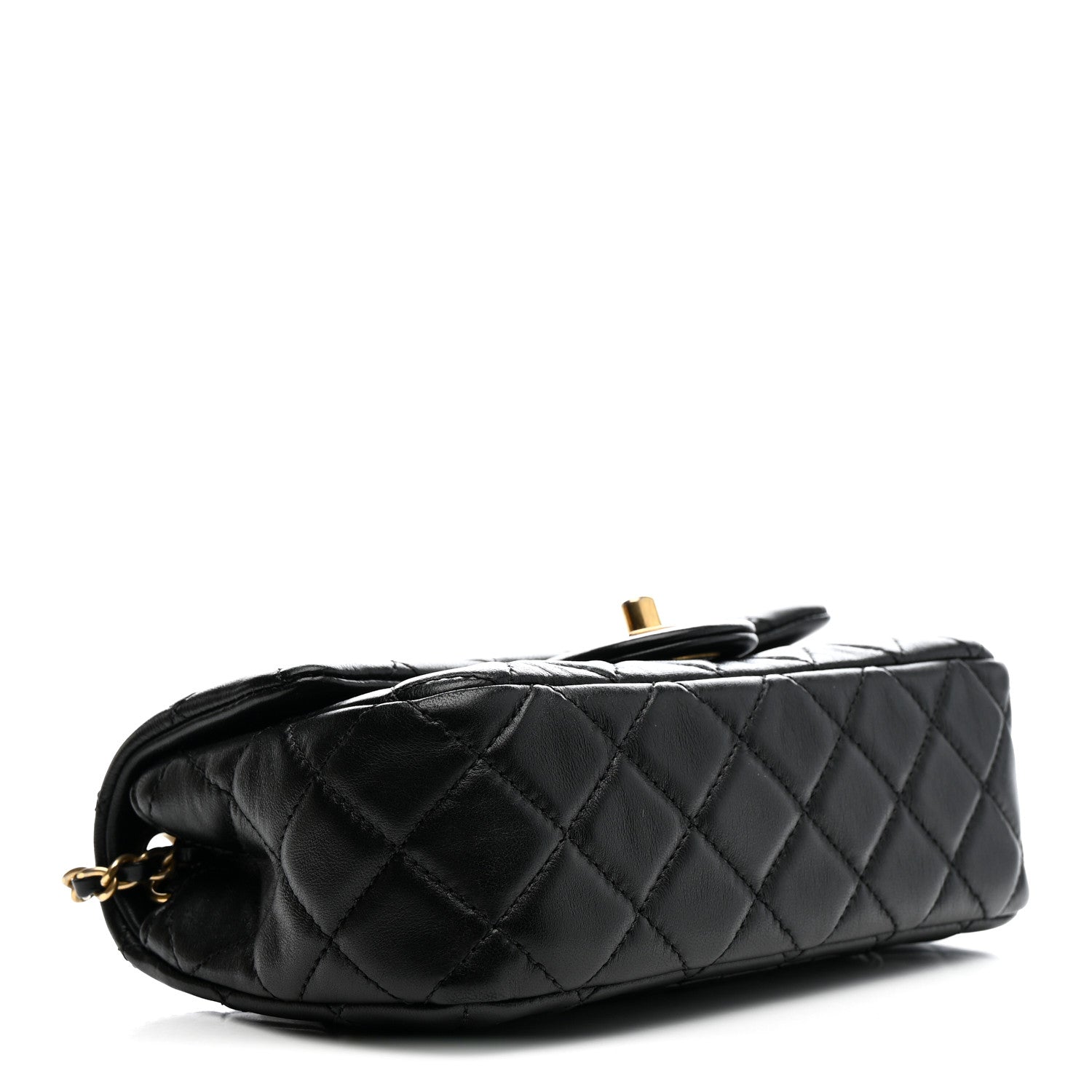 Chanel Lambskin Quilted Mini Rectangular Pearl Crush Flap Black 4 of 13