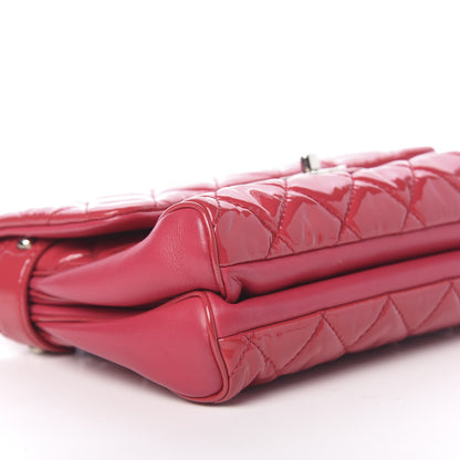 Chanel Patent Quilted Double Gusset Flap Bag Pink 8 of 10