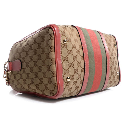 Gucci Monogram Vintage Web Medium Boston 4 of 7