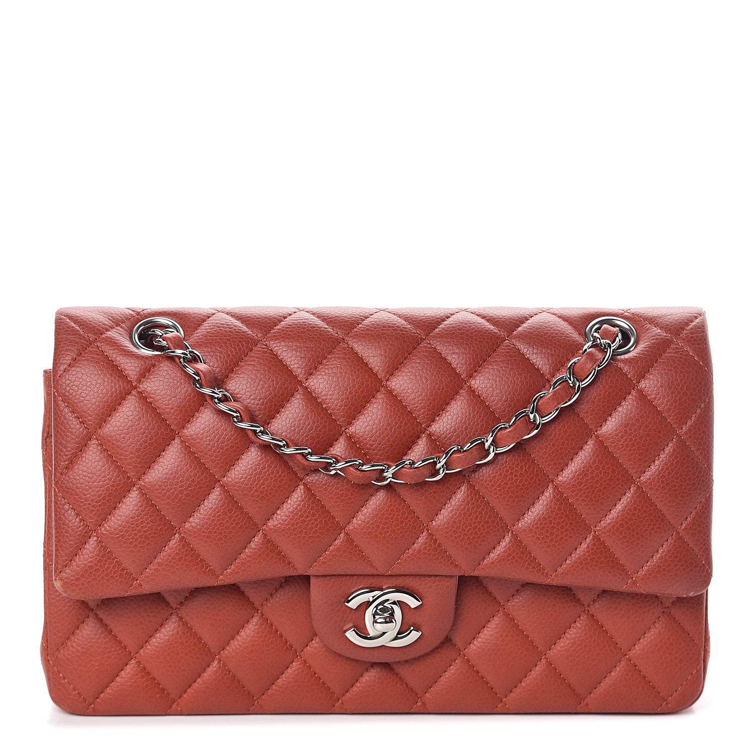 Chanel Caviar Quilted Medium Double Flap Red 1 of 10