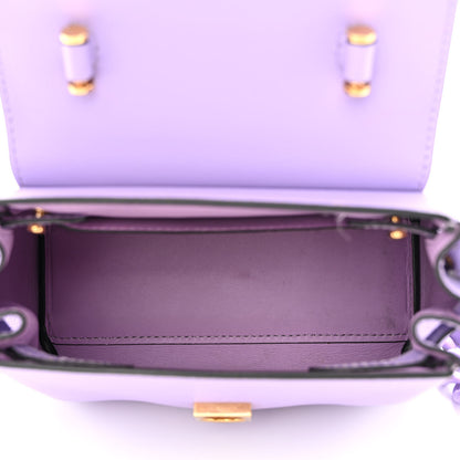 Versace Calfskin Medusa Small Top Handle Handbag Lilac 5 of 17
