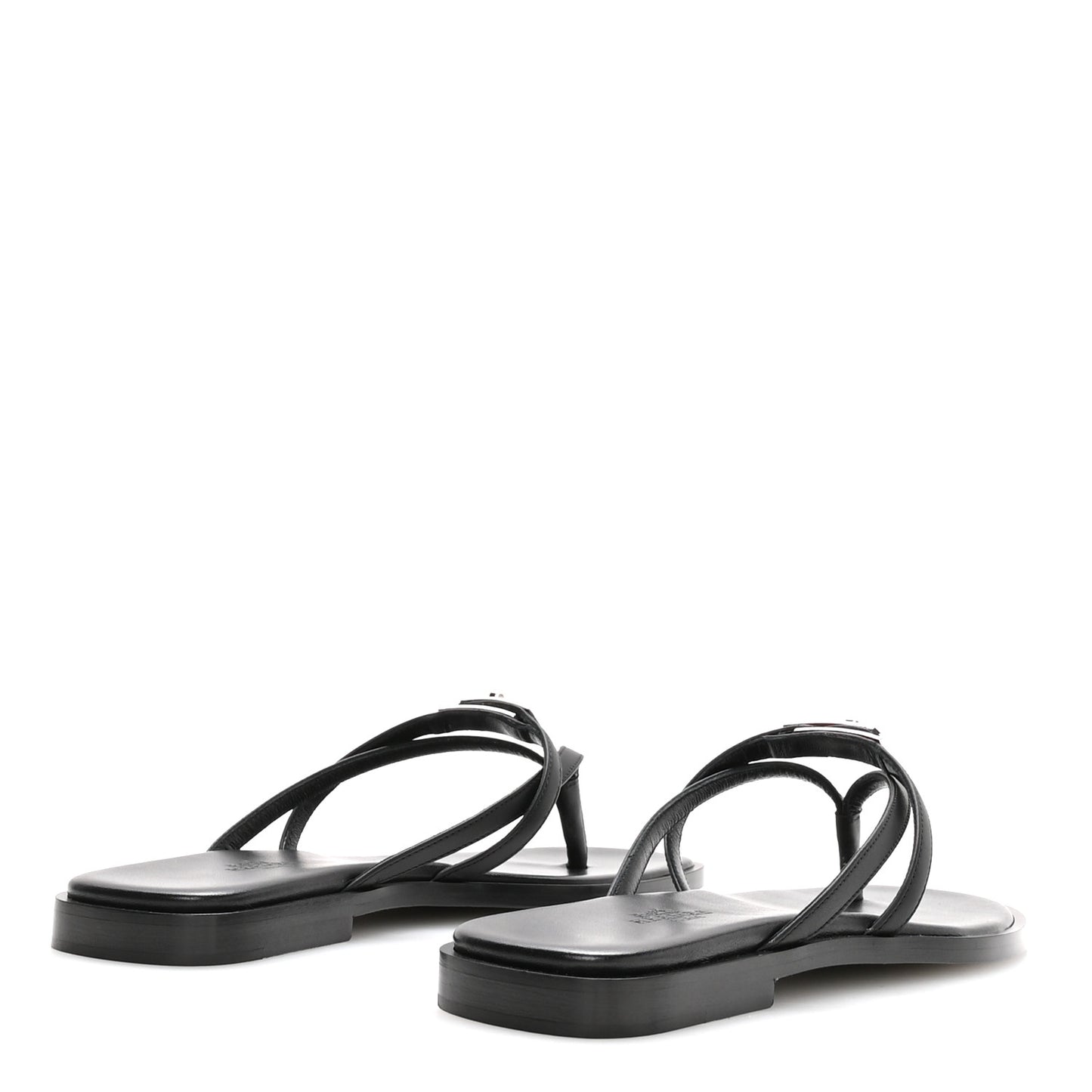 Calfskin Miss Sandals 36 Black