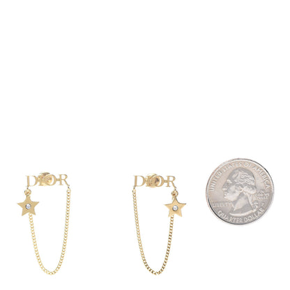 Christian Dior Metal Chain Star Dio(r)evolution Earrings Gold 2 of 4