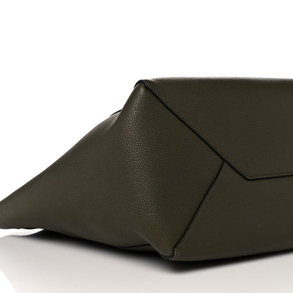 Celine Soft Grained Calfskin Small Belt Cabas Phantom Army Green 7 of 16