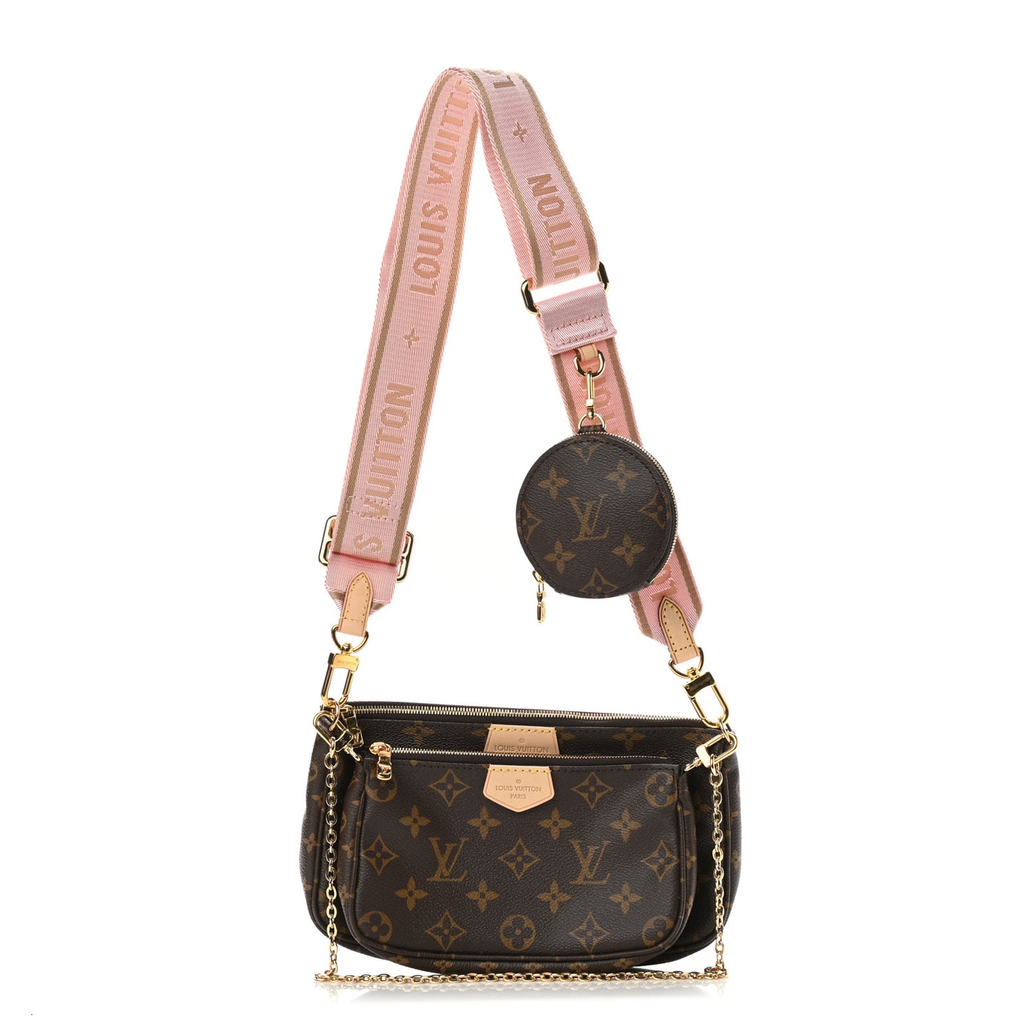 Monogram Multi Pochette Accessories Rose Clair