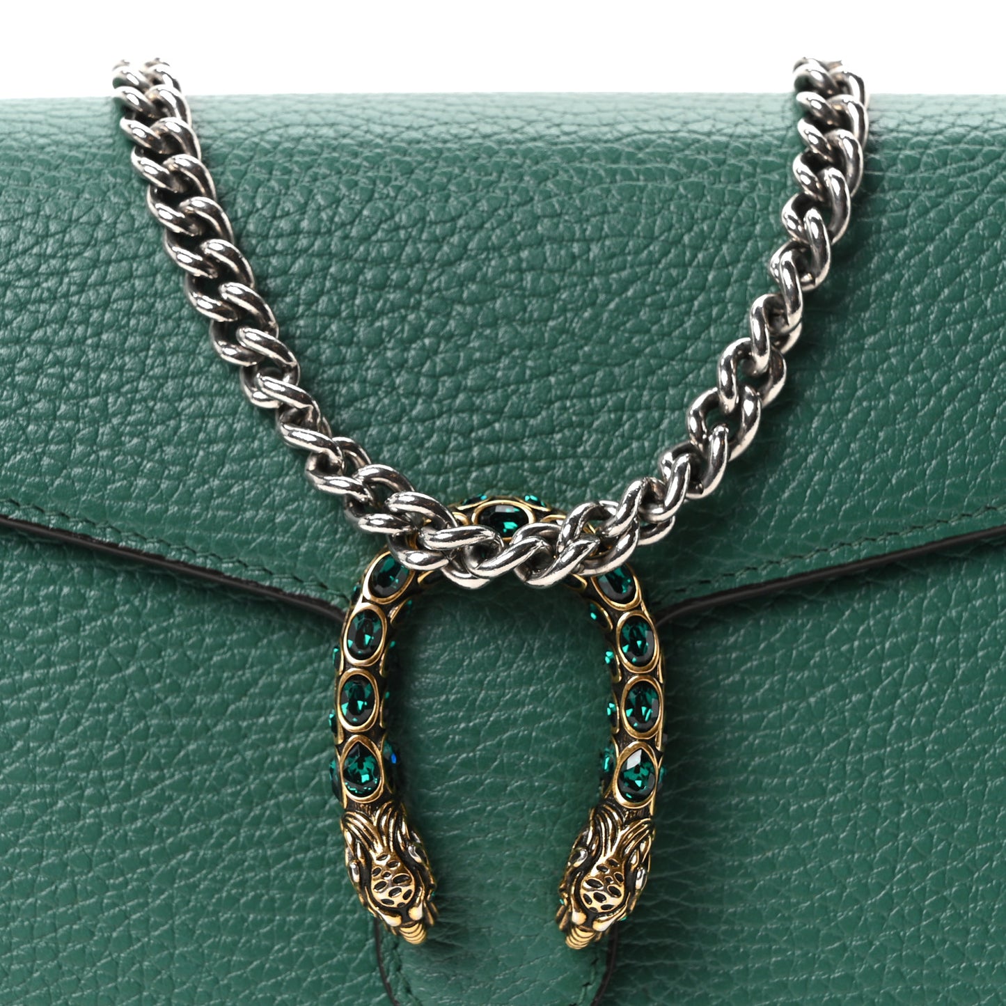 Calfskin Mini Dionysus Chain Wallet Emerald
