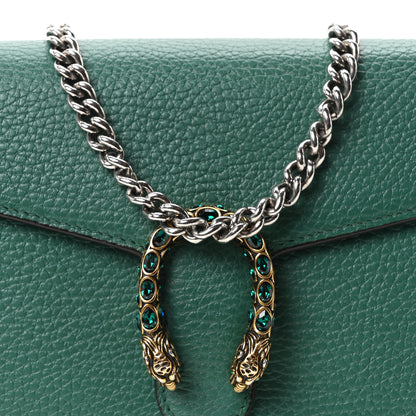 Gucci Calfskin Mini Dionysus Chain Wallet Emerald 7 of 9