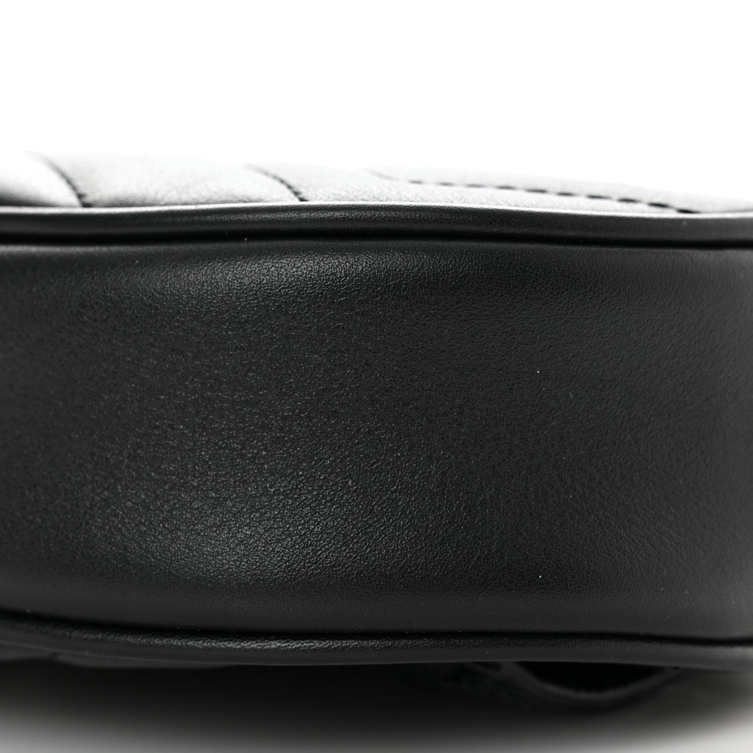 Gucci Calfskin Matelasse GG Marmont Belt Bag 95 38 Black 10 of 10