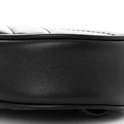 Gucci Calfskin Matelasse GG Marmont Belt Bag 95 38 Black 10 of 10