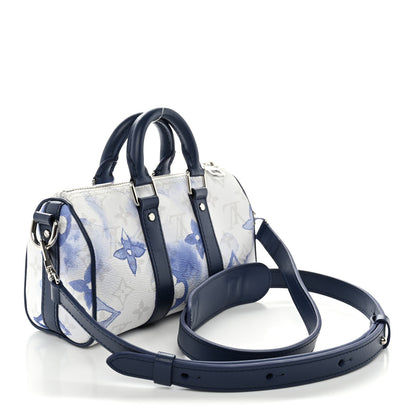 Louis Vuitton Monogram Watercolor Keepall XS Blue 3 of 9