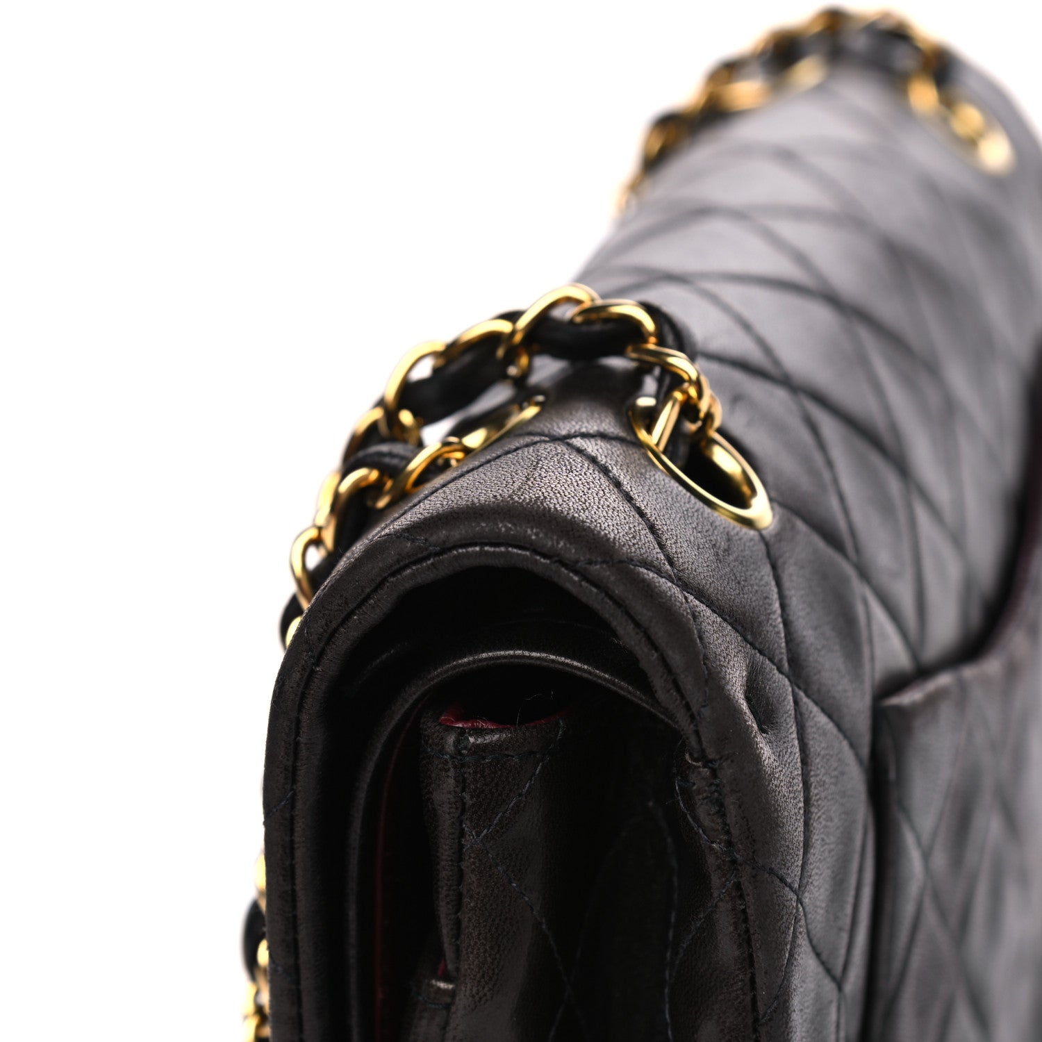 Chanel Lambskin Quilted Medium Double Flap Brown 10 of 11