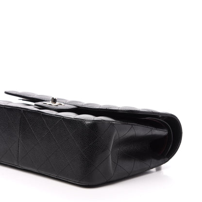 Chanel Caviar Quilted Jumbo Double Flap Black 10 of 11