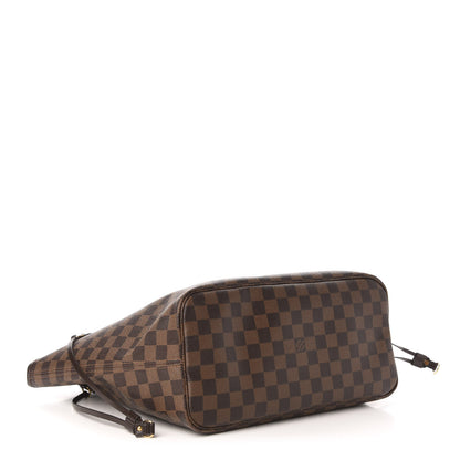 Louis Vuitton Damier Ebene Neo Neverfull MM Rose Ballerine 4 of 12
