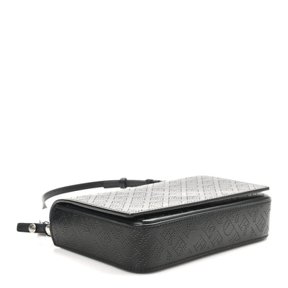 Burberry Calfskin Perforated Logo Hampshire Crossbody Black 4 of 9