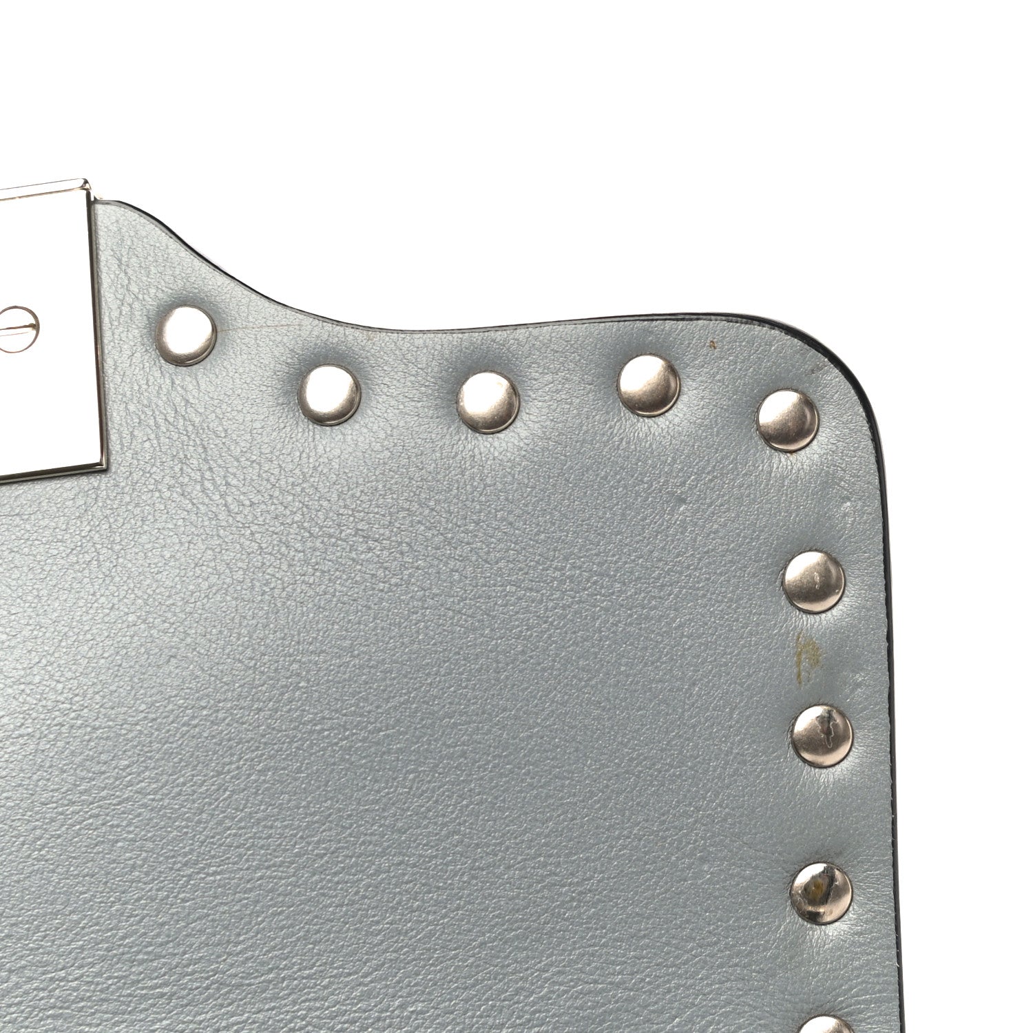 Valentino Garavani Vitello Mini Rockstud Flap Saddle Crossbody Bag Light Stone 11 of 15