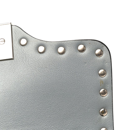 Valentino Garavani Vitello Mini Rockstud Flap Saddle Crossbody Bag Light Stone 11 of 15