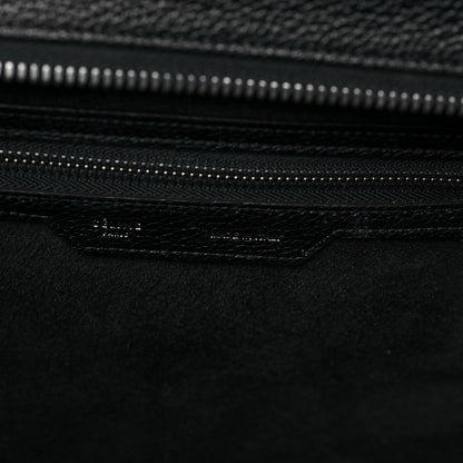 Celine Drummed Calfskin Mini Luggage Black 10 of 17