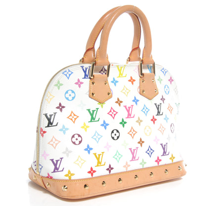 Louis Vuitton Monogram Multicolor Alma White 3 of 8