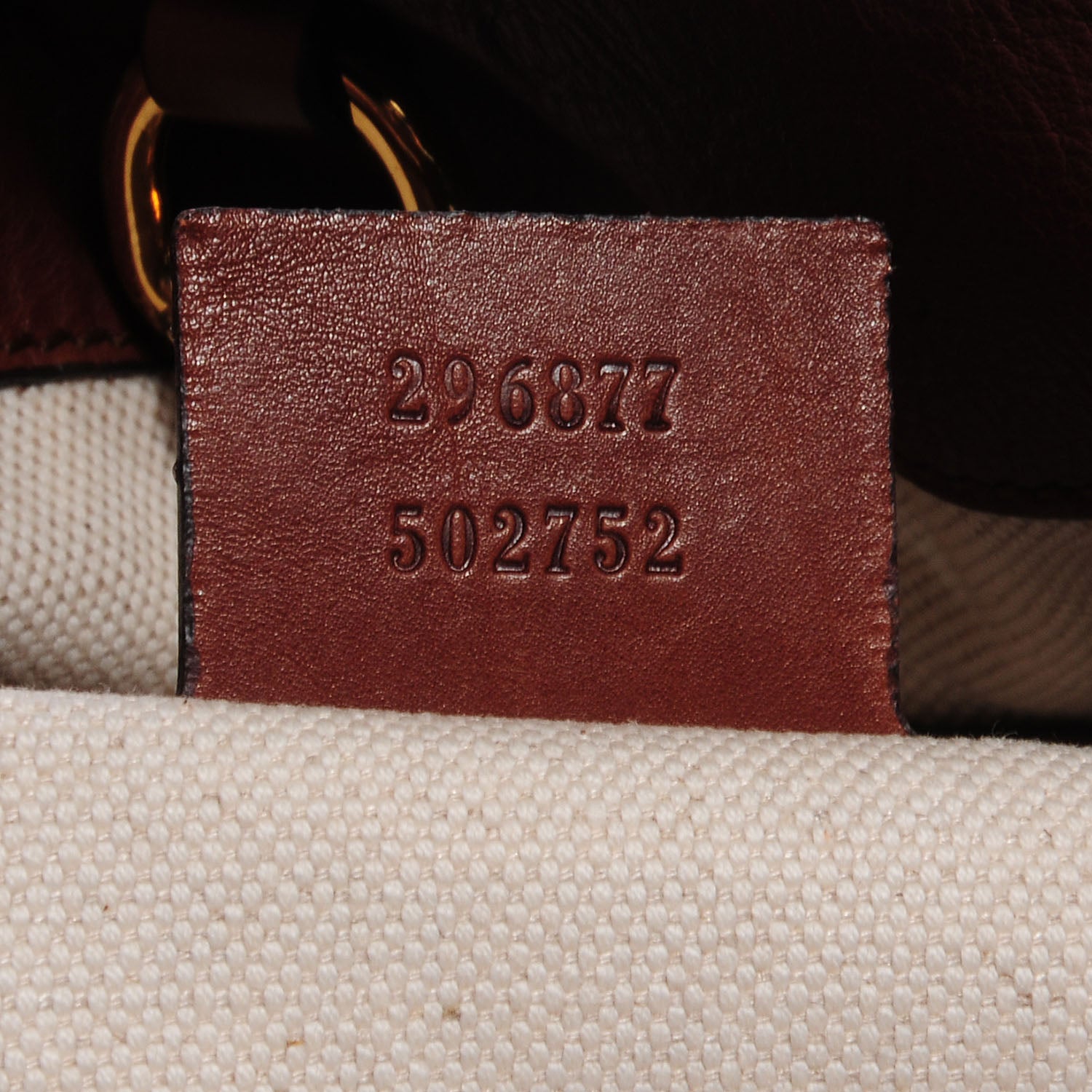 Gucci Washed Calfskin Horse-Heads Medium Ribot Tote Brown 7 of 8