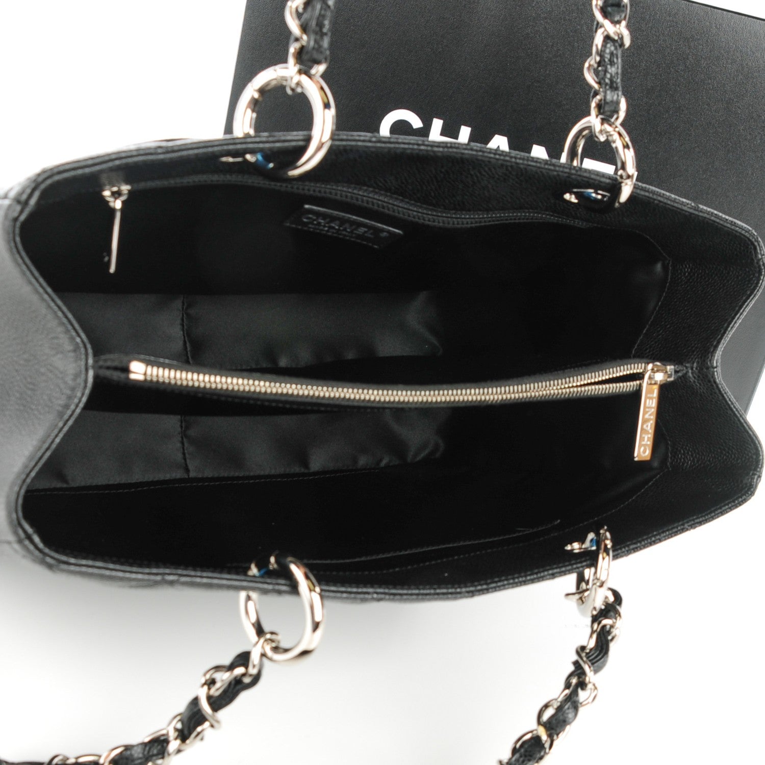 Chanel Caviar Quilted Grand Shopping Tote GST Black 5 of 7