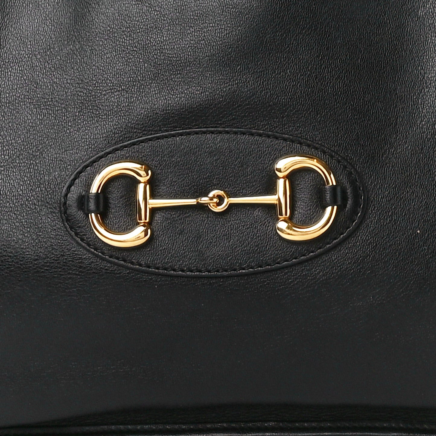 New Sakai Calfskin Lux Medium Horsebit 1955 Tote Bag Black