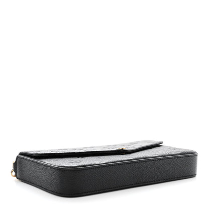 Louis Vuitton Empreinte Pochette Felicie Chain Wallet Black 5 of 13