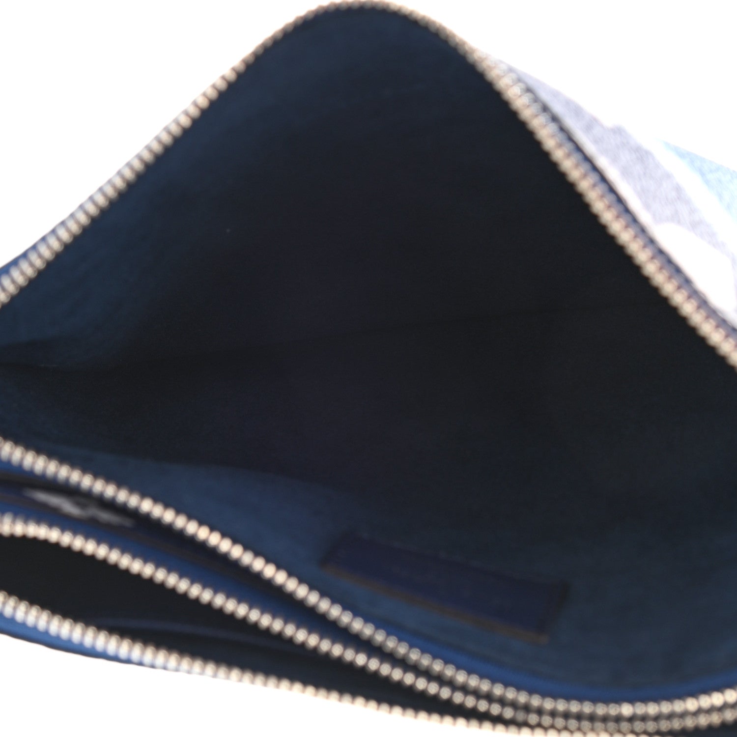 Louis Vuitton Monogram Giant Escale Double Zip Pochette Blue 6 of 8