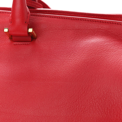 Saint Laurent Calfskin Medium Classic Y Cabas Red 9 of 9