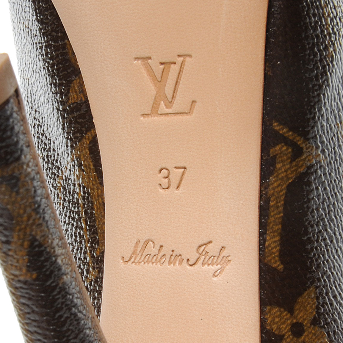 Louis Vuitton Patent Monogram Ritual Fetish Platform Pumps 37 6 of 6