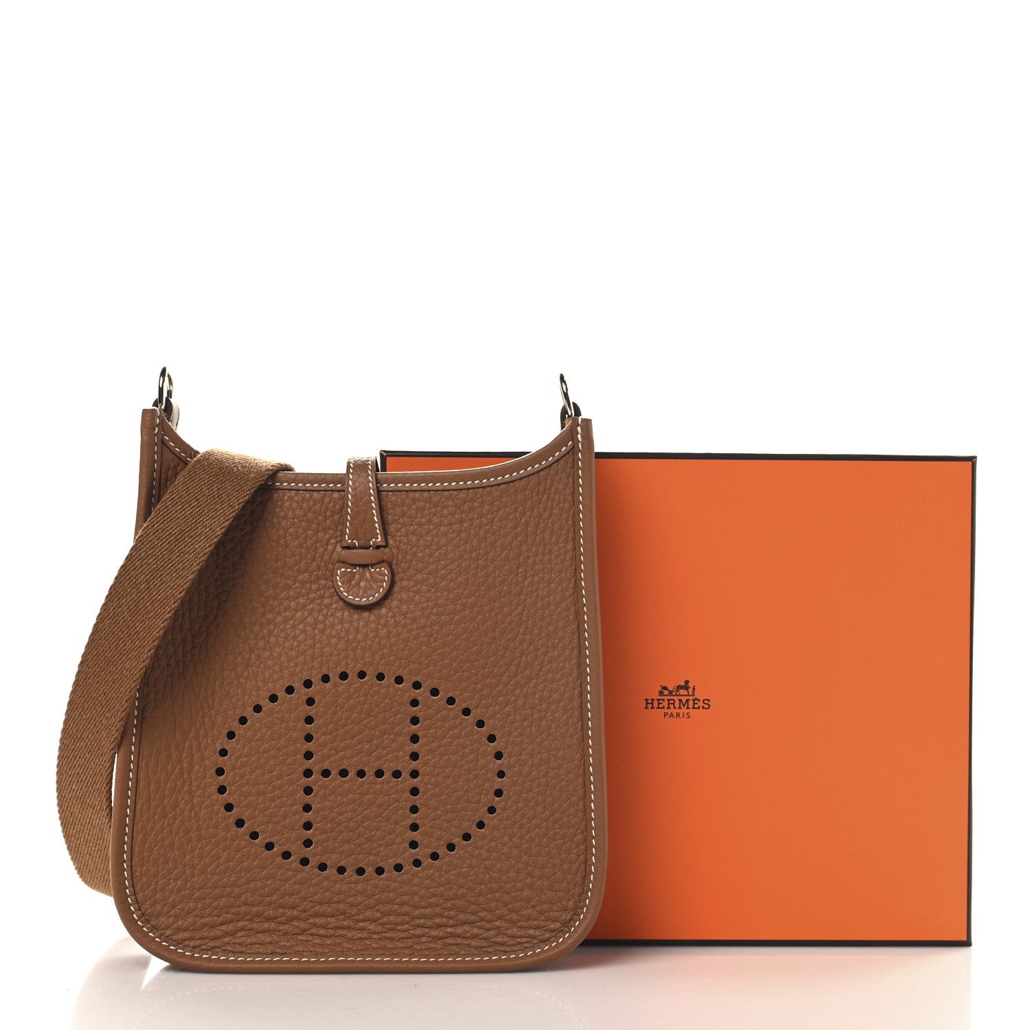 Hermes Taurillon Clemence Evelyne TPM Gold 11 of 11