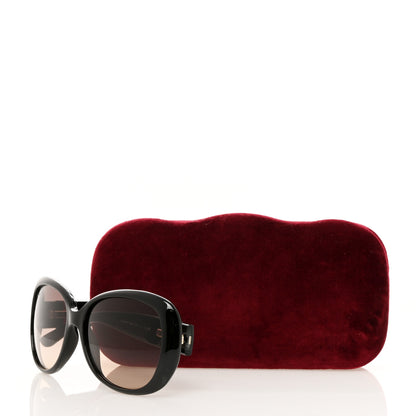 Gucci Acetate Oversized Round Frame Web Sunglasses GG3644S Black 8 of 8