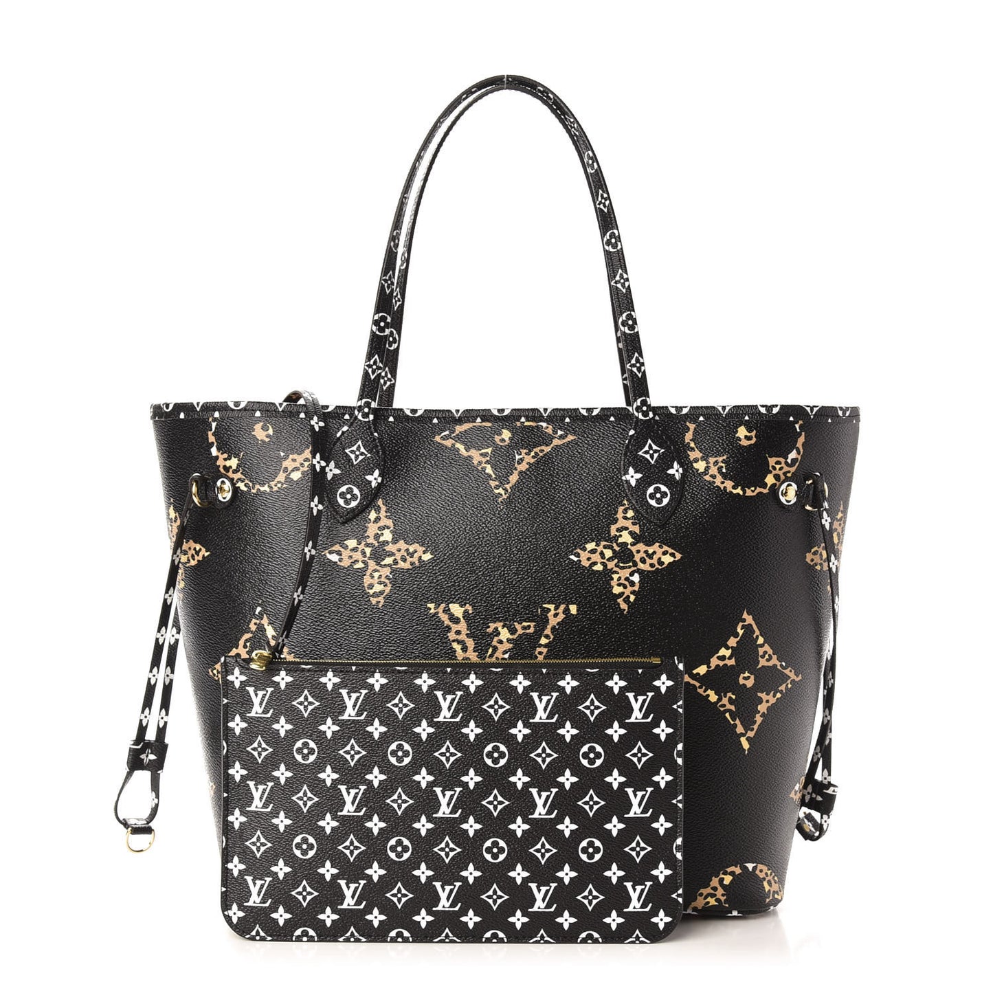 Monogram Giant Jungle Neverfull MM Black