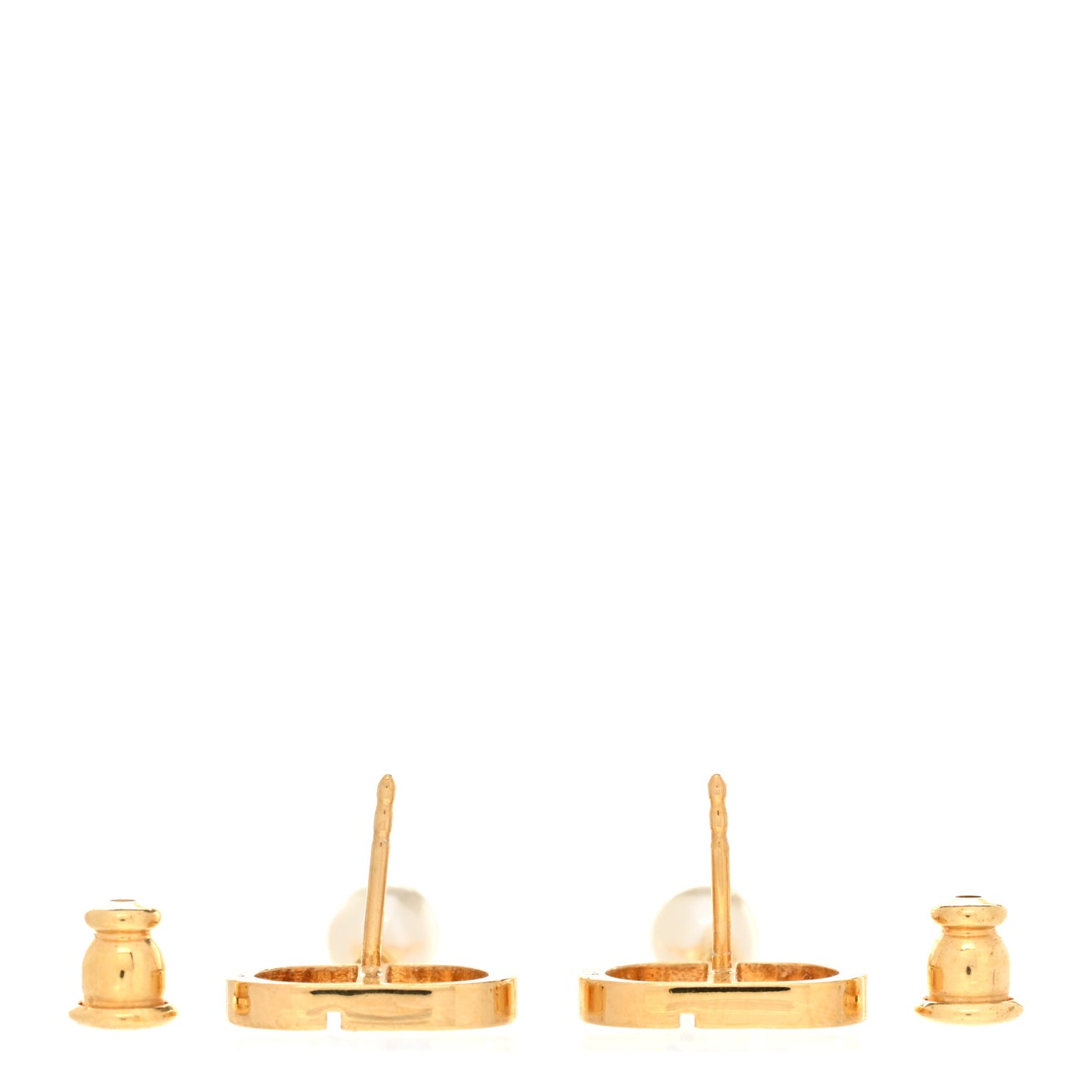 Pearl Petit CD Earrings Gold