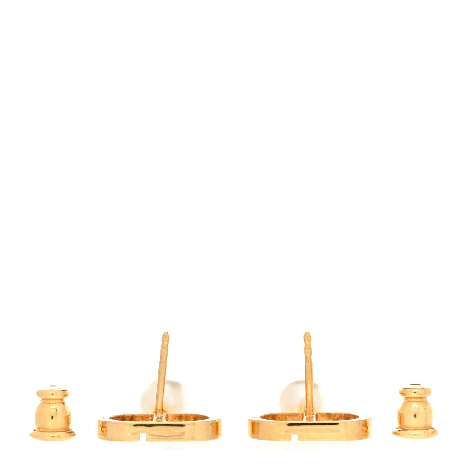 Christian Dior Pearl Petit CD Earrings Gold 3 of 5