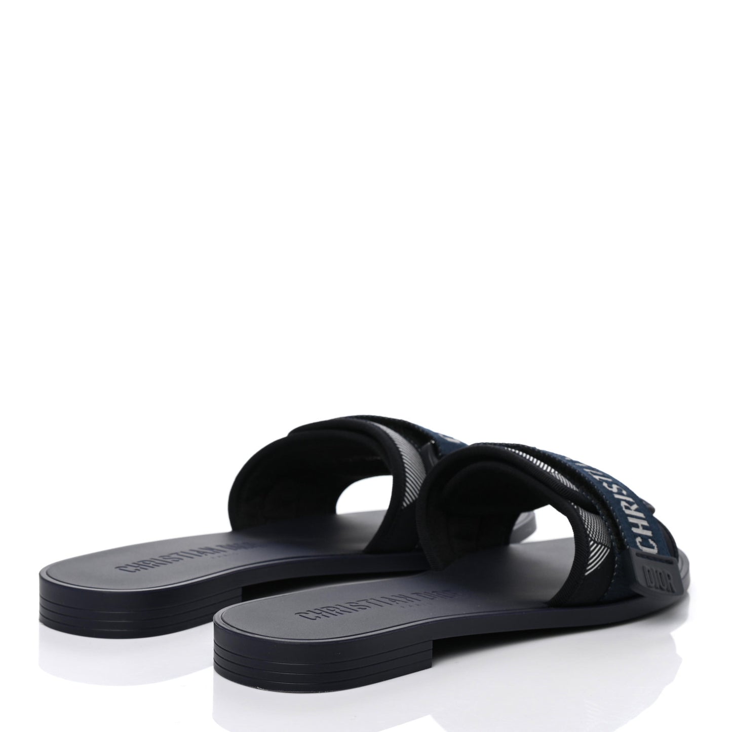 Technical Stretch Fabric Camouflage Dio(r)evolution Slide Sandals 39 Deep Blue