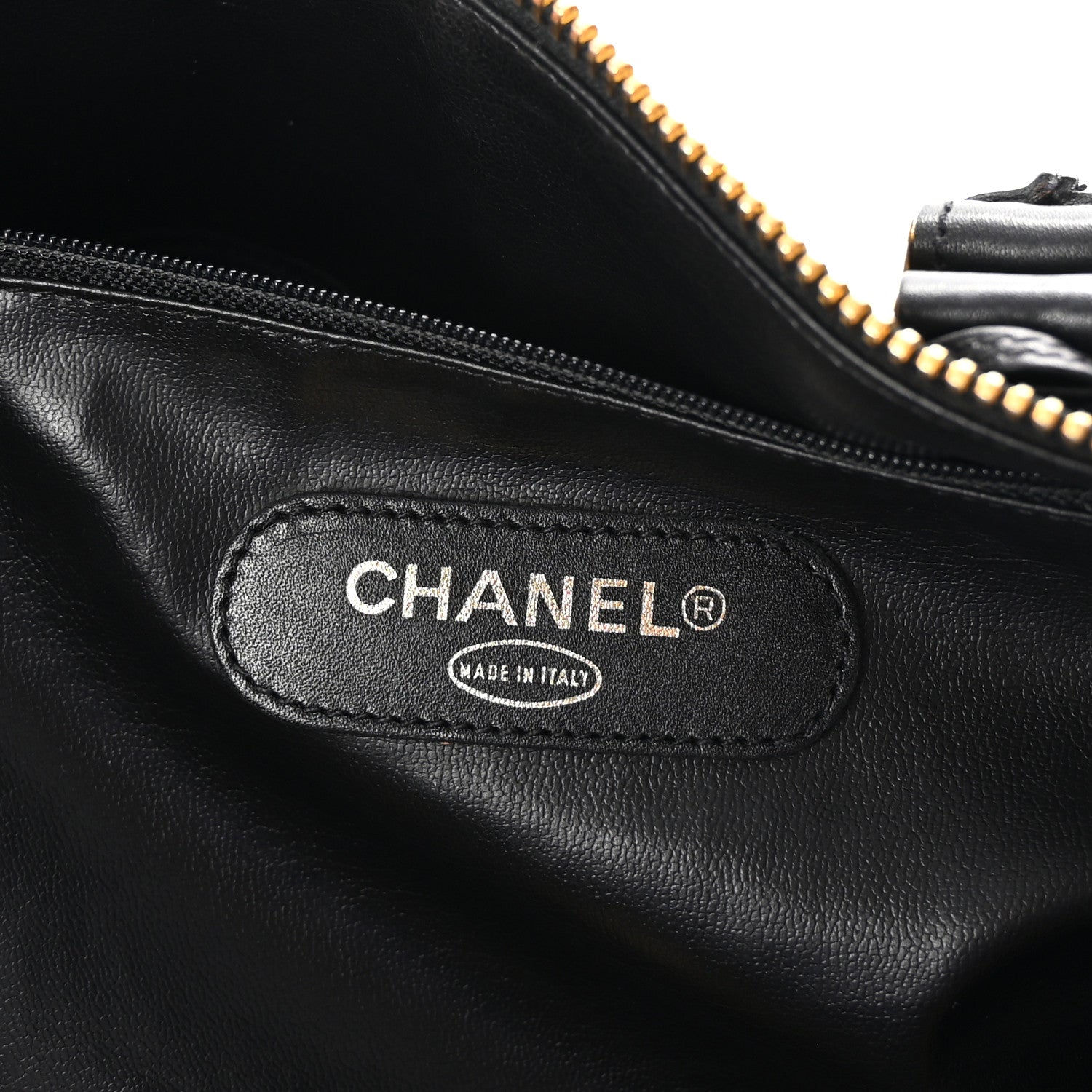 Chanel Calfskin Stitched Duffle Bag Black 5 of 9