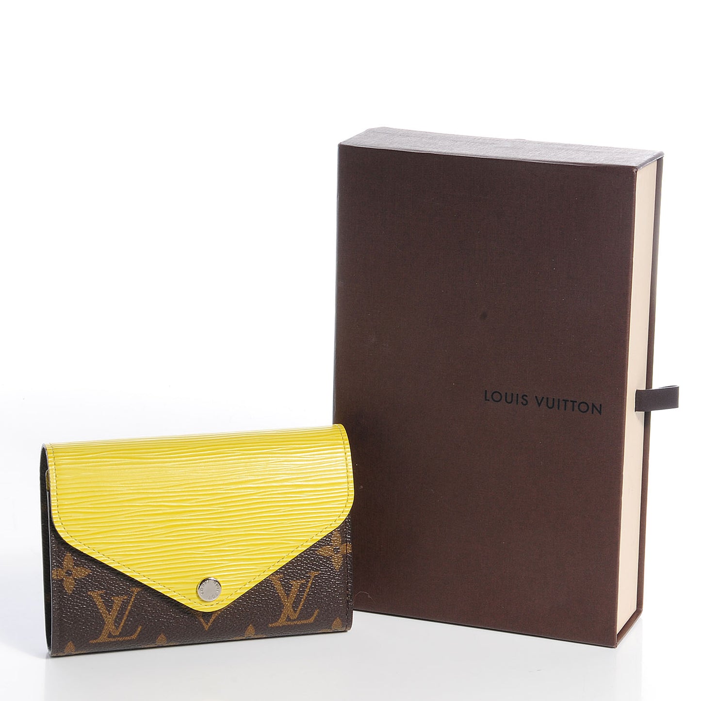 Epi Monogram Marie-Lou Compact Wallet Pistache