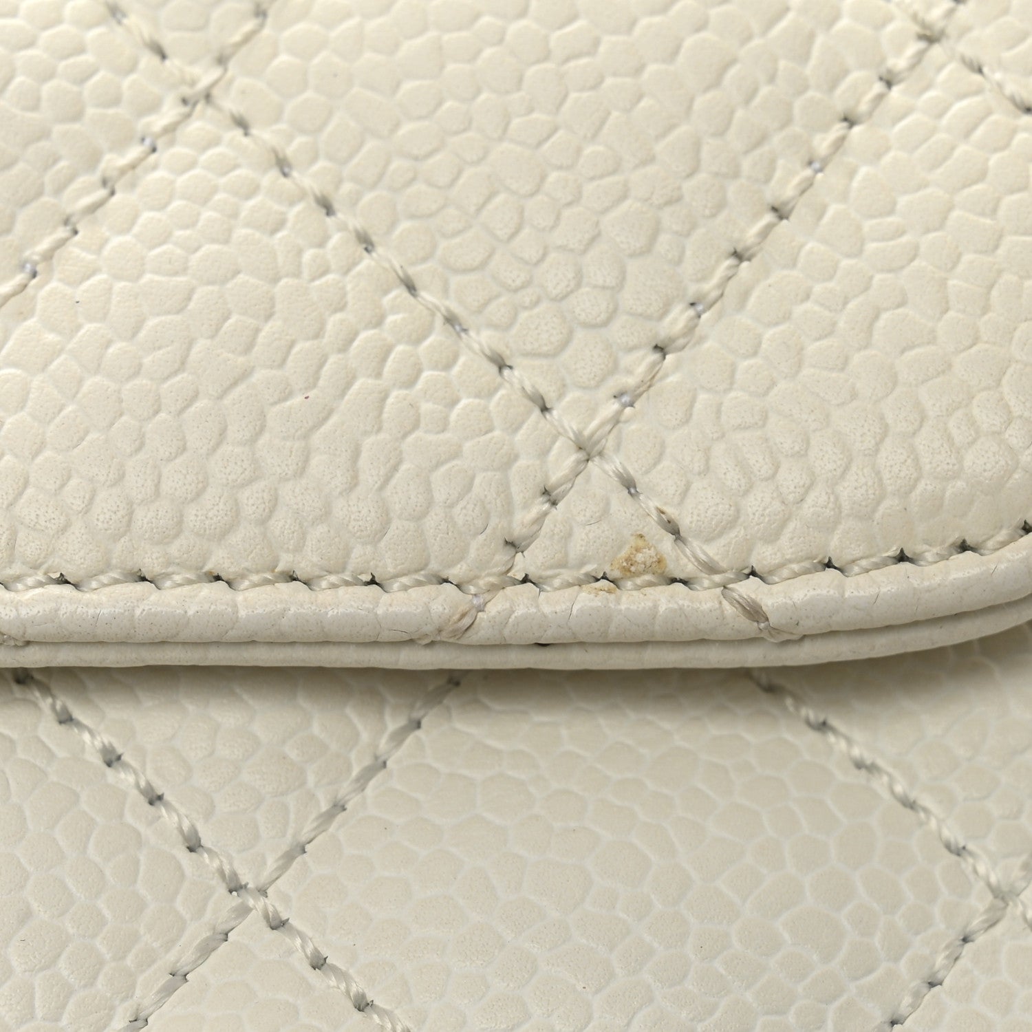Chanel Caviar Quilted East West Flap White 11 of 16