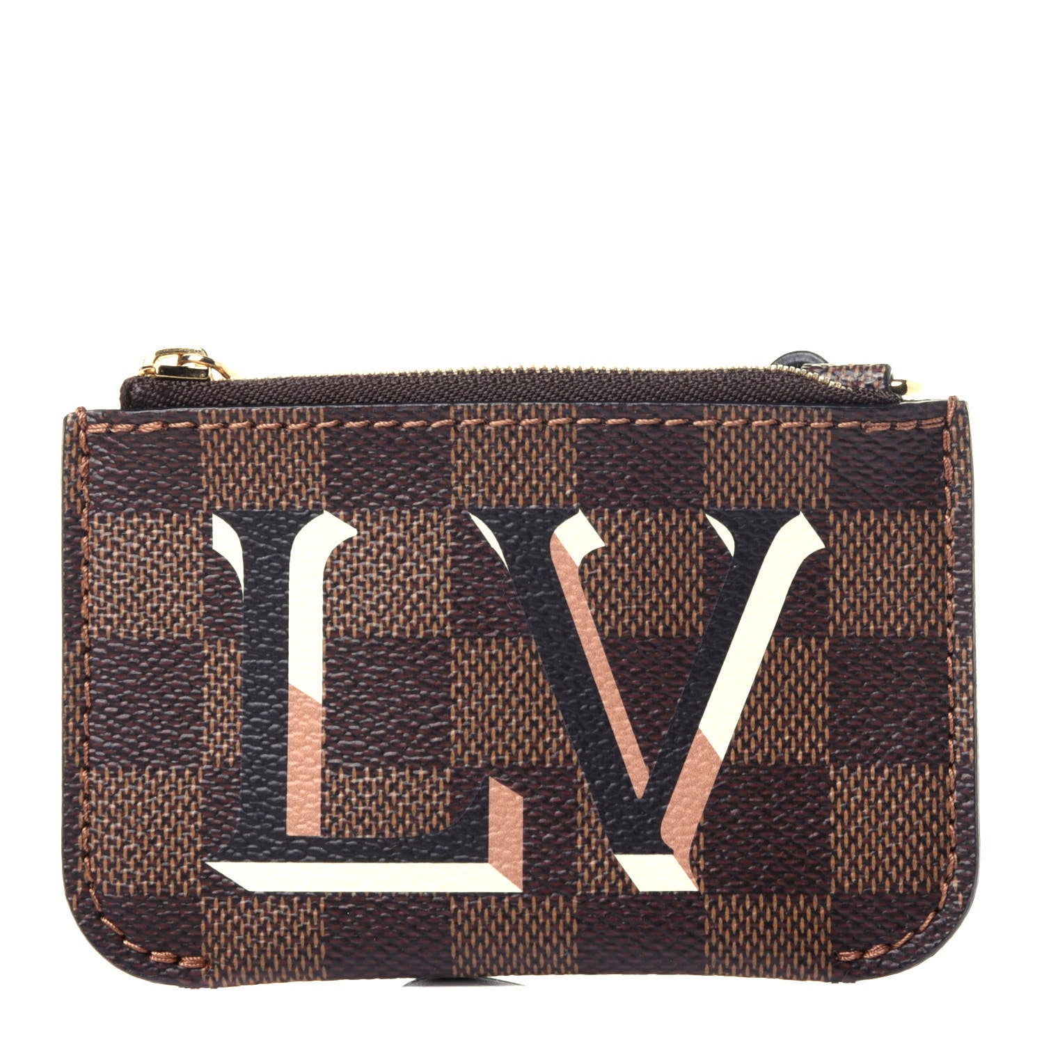 Louis Vuitton Damier Ebene Belmont Pochette Venus Pink 1 of 9