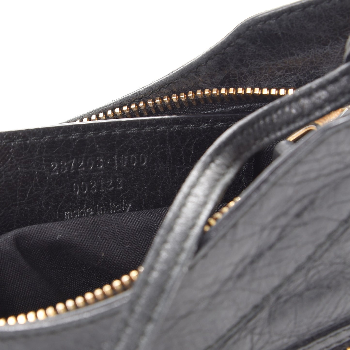 Agneau Giant 12 Gold Hardware Hip Black
