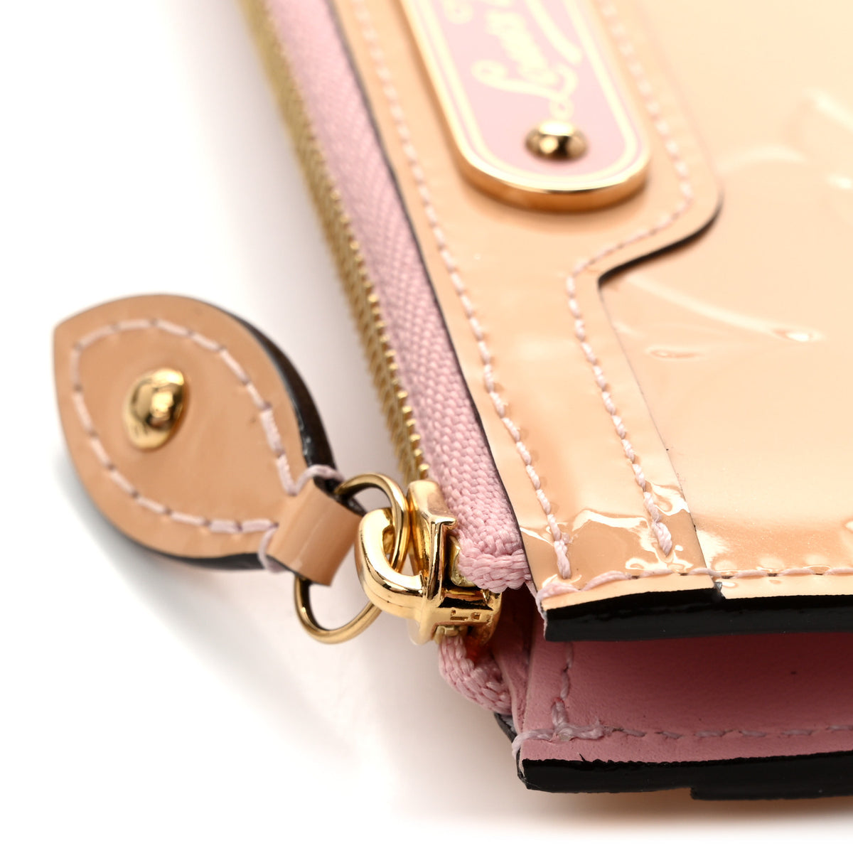 Louis Vuitton Vernis Key Pouch Rose Ballerine 9 of 10
