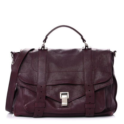 Proenza Schouler Lambskin PS1 Large Satchel Oxblood 1 of 29